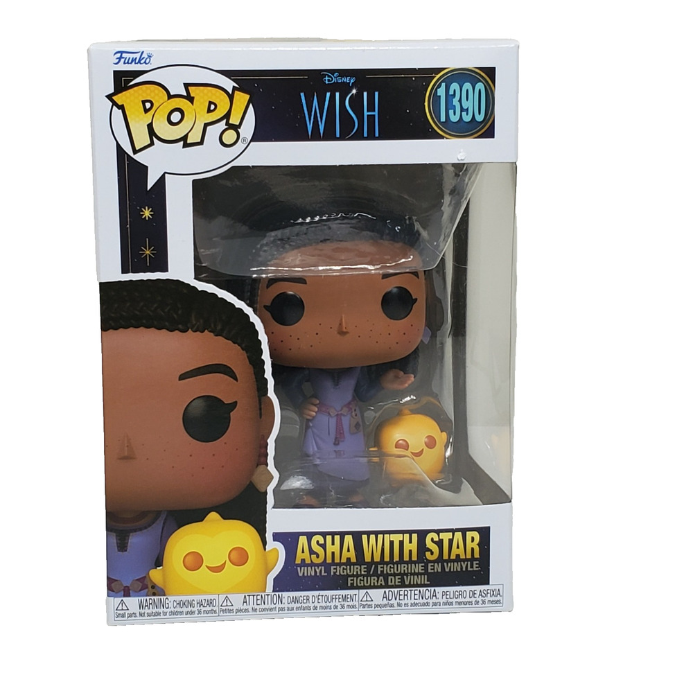 Funko Pop! Disney Wish Asha with Star #1390 Vinyl Figure New In Box